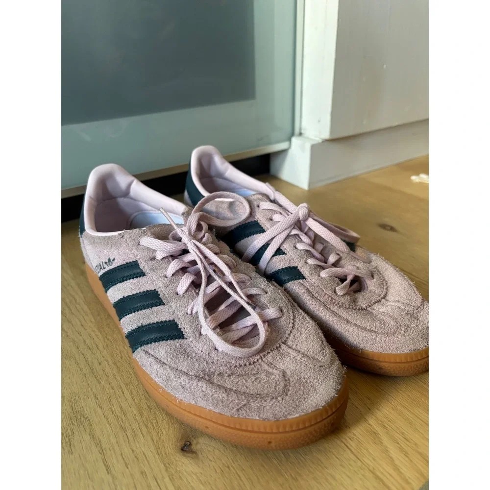 Adidas Handball Spezial Suede Sneakers 7 Low Top Retro Clear Pink Arctic Night